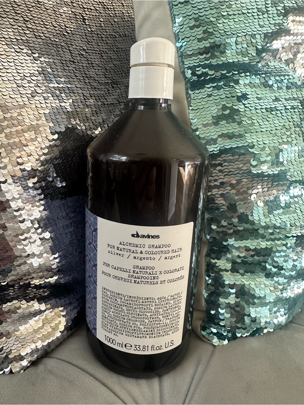 Davines Alchemic Silver Shampoo with pump